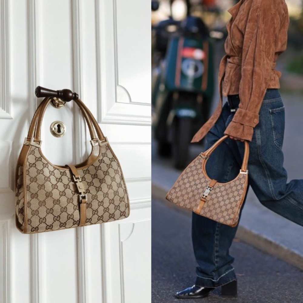 Gucci Brown Jackie Monogram Women's Bag - Picture 1 of 9